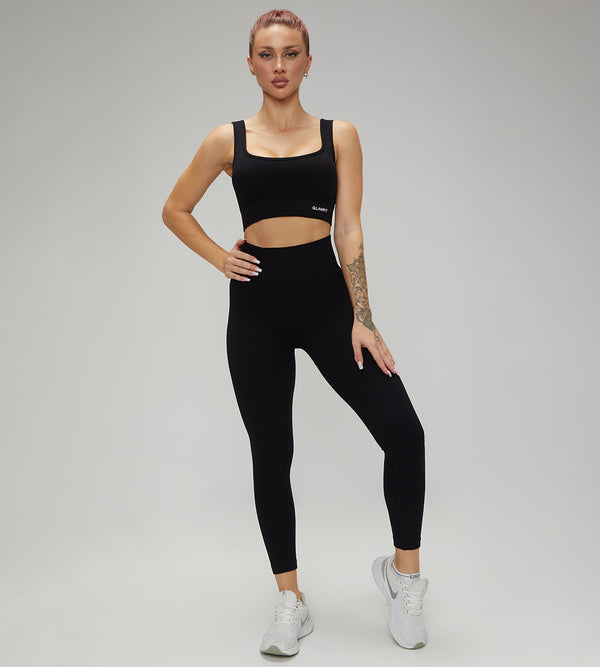 Hot Selling Ribbed Seamless High Waisted Legging, Shorts and  Padded Sportswear 4pcs Set Black + Jacket