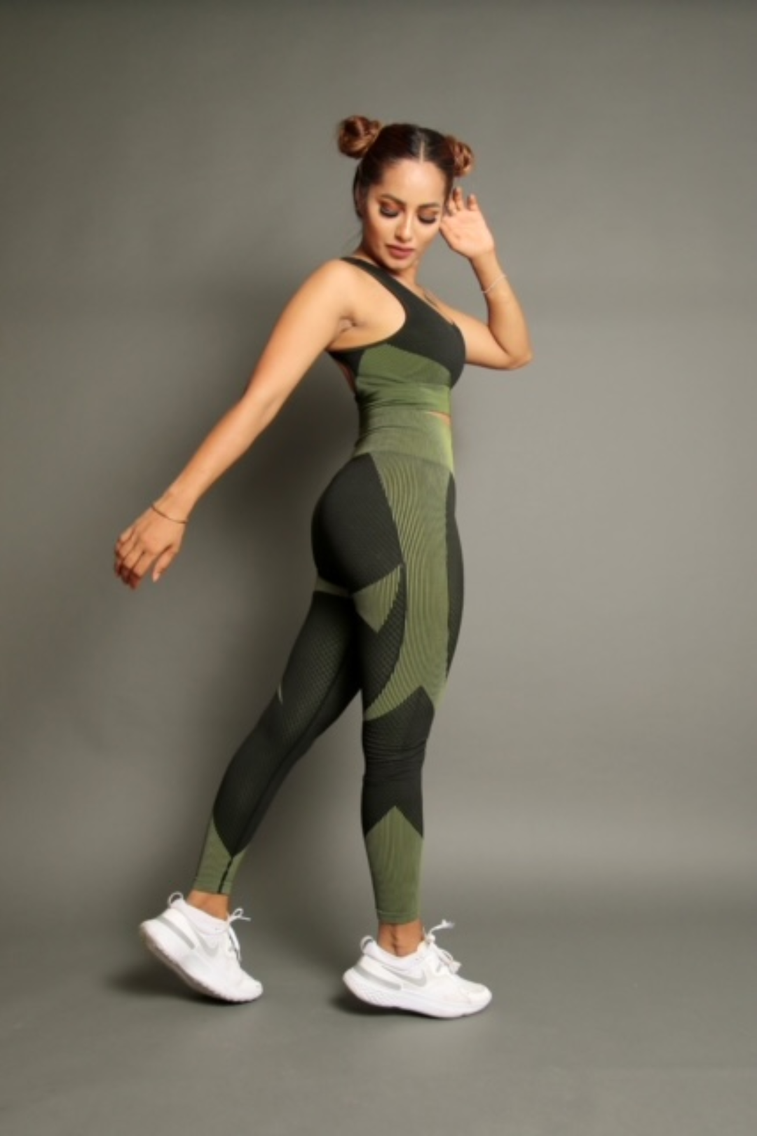 Athena Gym Leggings - Olive - Fit Boutique