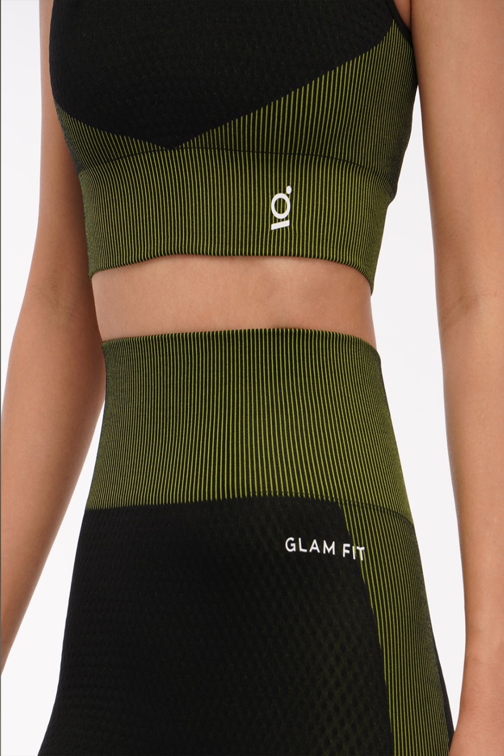 Women Seamless Workout Outfits Sport Bra And Legging Black Green